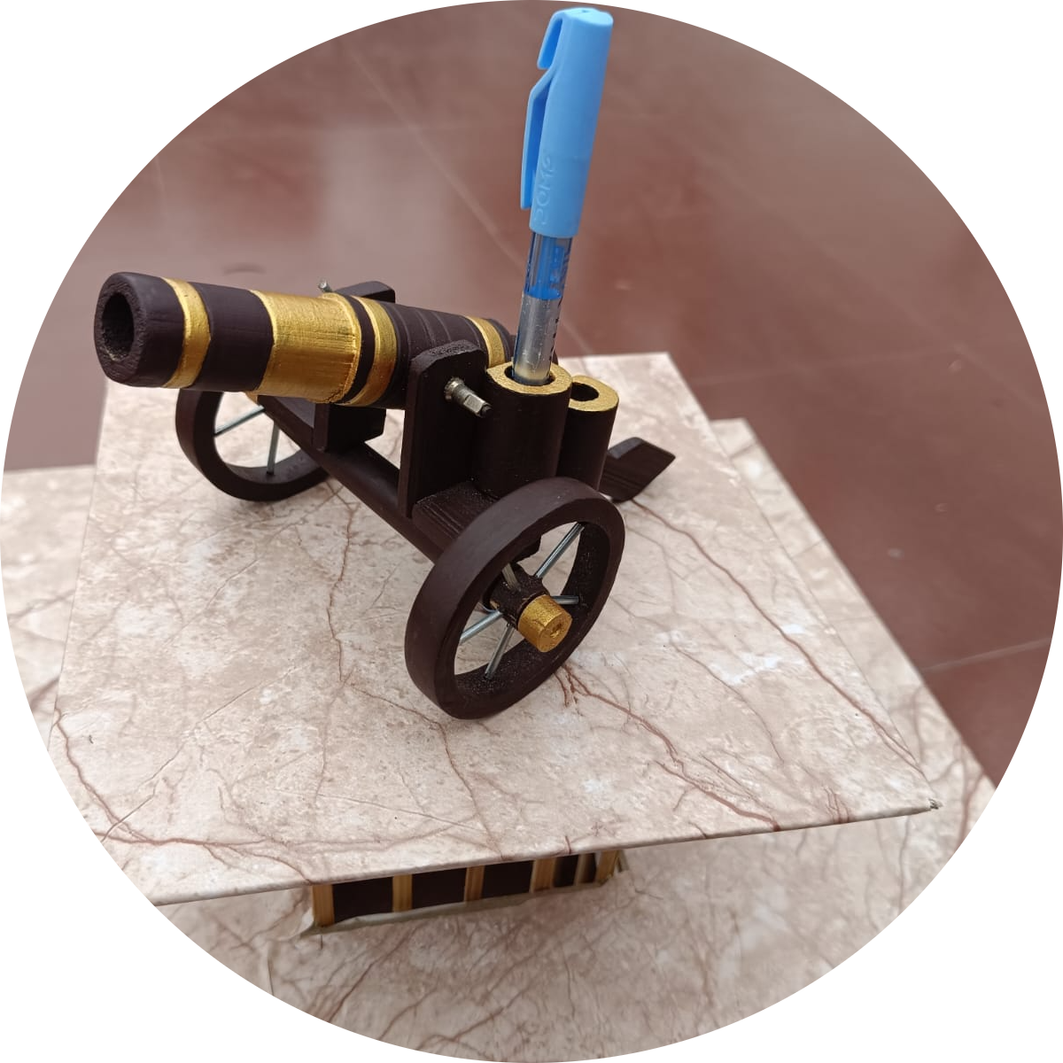 Bamboo canon with flower and pen holder | Bamboo Vista